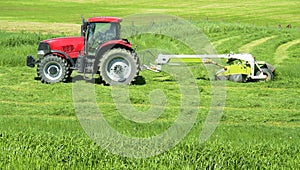 Farmer Farming Tractor Hay