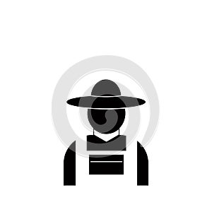 Farmer icon. Element of farm for mobile concept and web apps. Icon for website design and development, app development. Premium ic