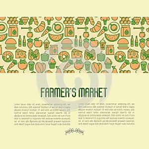 Farmer`s market concept