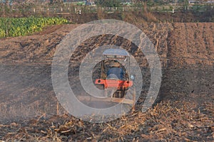 Farmer on truck