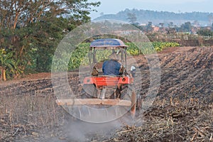 Farmer on truck