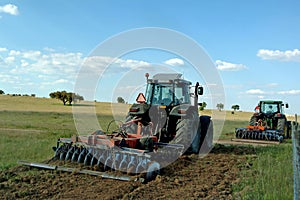 Farmers cultivating photo