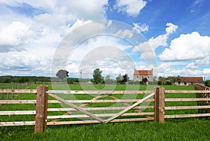 Farmers fence around field