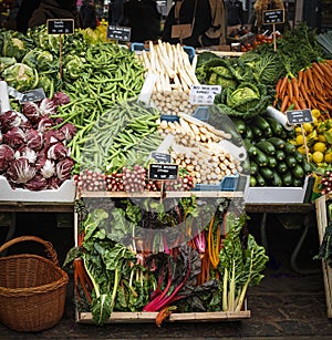 Farmers grocery market in Copenhagen city center, Torvehallerne