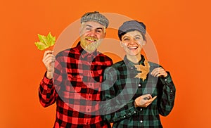 Farmers market. Autumn mood. Couple in love checkered rustic outfit. Retro style. Cheerful smiling couple dating. Fall