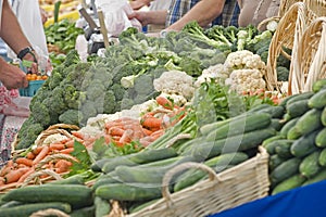 Farmers Market fresh vegtables photo