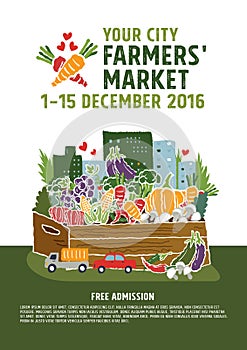 Farmers market poster concept
