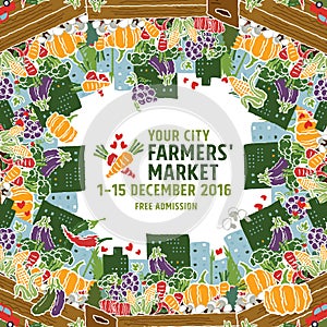 Farmers market poster concept