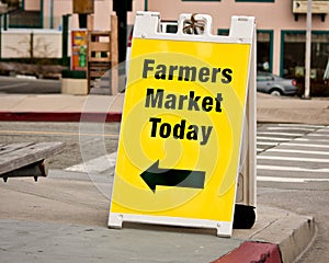 Farmers Market Sign - Sandwich Board