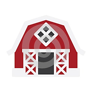 Farmhouse barn illustration by crafteroks