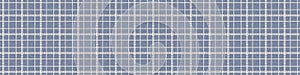 Farmhouse blue seamless check vector pattern border. Gingham baby color checker ribbon. Woven tweed all over print