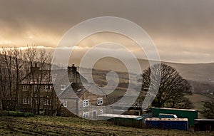 Farmhouse british countryside