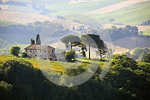 Farmhouse in Italian countryside