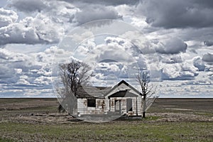 Farmhouse In A Palouse Field