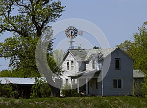 Farmhouse and Windmill