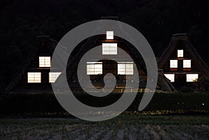 Farmhouses night windows