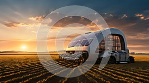 Farming and agriculture in the future (AI generated image) photo