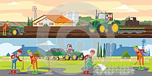 Farming And Agriculture Horizontal Banners