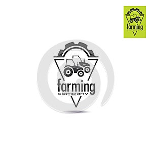 Farming company icon design. Sign or Symbol, logo design agriculture company. Agro service