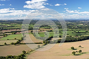 Rolling Farming Landscape in Shropshire, England photo