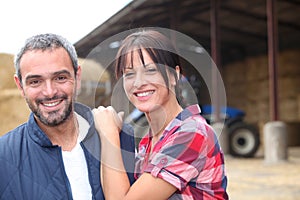 Farming couple