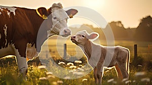 farming cow calf