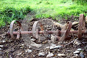 Farming cultivator from a bygone era