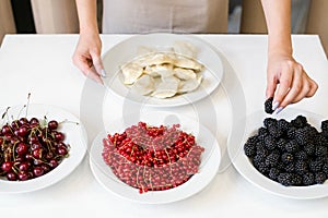 Farming food vegan fresh fruit background