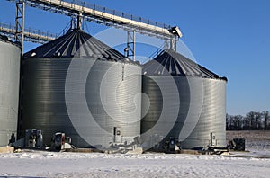 Farming grain silos
