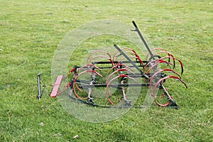 Farming Harrowing Machine. photo