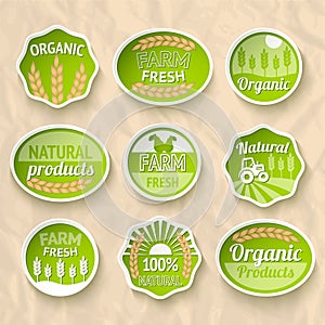 Farming harvesting and agriculture stickers