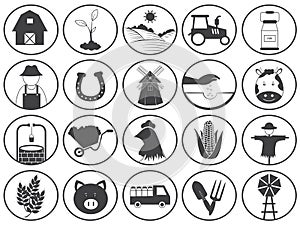 Farming Icons Vector Collection