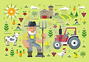 Farming Illustration