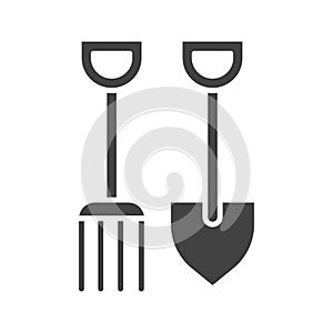 Farming Tools icon vector image.