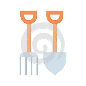 Farming Tools icon vector image.