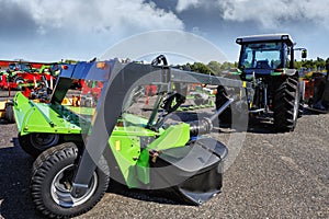 Farming tractor and giant plow