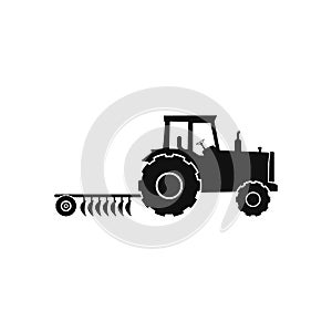 Farming Tractor Icon.