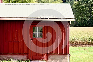 Farmland beauty - fresh painted tank house with a growing cornfield out back Mehoopany Pennsylvania