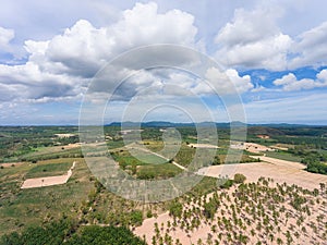 Farmland near Pattaya in Thailand