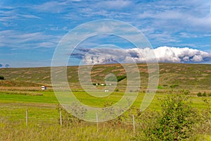 Farmland in North Ireland Near Akureyri