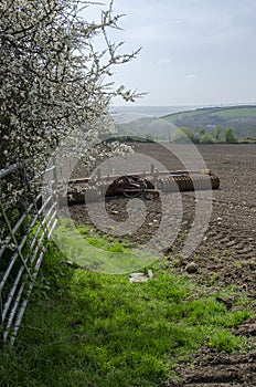 Farmland after ploughing