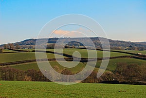 Farmland in Somerset, England