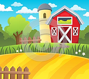 Farmland theme background 1