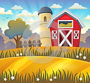 Farmland theme background 2