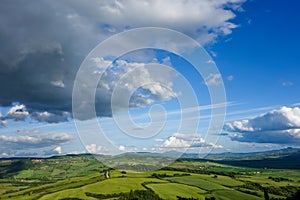 Farmland in Val d`Orcia Tuscany Italy