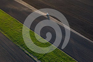 Farmland works at spring