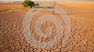 Farmland yielding to desert spread