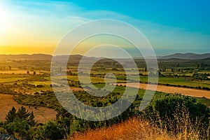 Farmlands in Chile