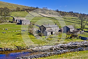 Farms in countryside photo