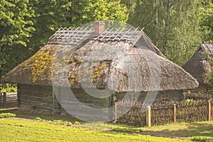 Farmstead, typical for 19th century lithuanian region DzÃÂ«kija